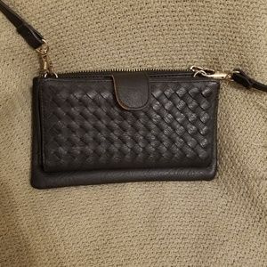 Black Crossbody Wallet Bag